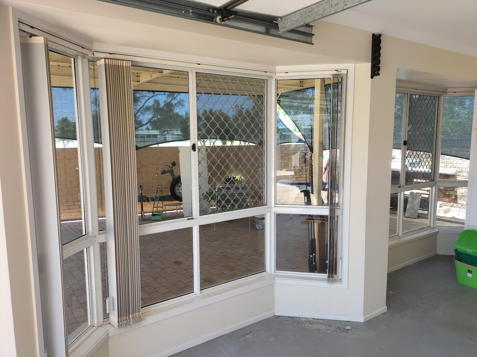 Windows at a house in Biggera waters